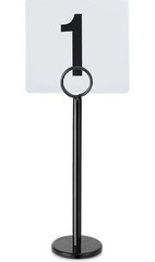 Durable 8-Inch Black Steel Table Number Holders for Restaurants – 18 Count