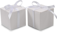 100Pcs Wedding Favor Boxes, Paper Gift Boxes 3X3X3 Inches Small Gift Boxes with