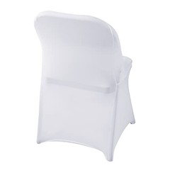 Spandex Chair Cover,12PCS,Living Room Folding Chair 12Pack White