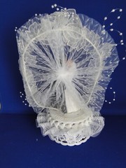 New Elegant & Absolutely Stunning Porcelain Bridal Couple Wedding CakeTop # 254
