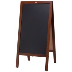 A Frame Chalkboard Sign, Double-Sided Sidewalk Signs, Freestanding Vintage Woode