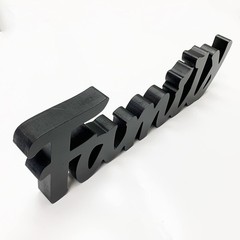 Wood Family Letters Table Sign Family Cutout Word Wall Sign Table Fireplace M…