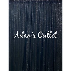 (6) Black 4x7ft Sequined Backdrop Curtain Wedding Party Booth Decorations