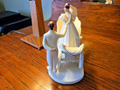 Vintage Bella Novia Porcelain «Cinderella Fairy Tale Coach» Cake Topper (RARE)