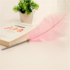 Quill Pen Feather Ballpoint Pen Wedding Signing Birthday Party Home Desk Decor