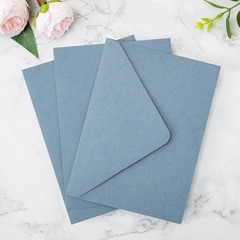 PONATIA 50 Pieces/lot A7 A7, Dusty Blue Matte + White Sparkle Liner