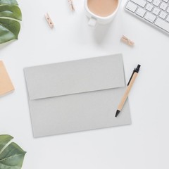 50 Pack A2 Envelopes for Invitations,4.37×5.75 A2(4.375×5.75in), gray