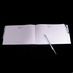 Crystal Design Guest Book and Pen Set Wedding Party