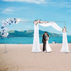 6M x 3M Heavy Duty Wedding Backdrop Stage Stand Pipe & Drape Kit Curtain Frame