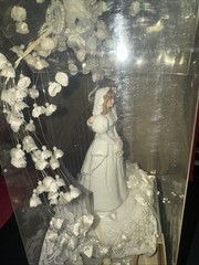 New Wilton Elegant Wedding Couple Caketop, white Designer Series By Ellen W