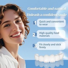 2 Pairs Smile Optimizing, Comfort Adjustable Upper & Lower Set, Unisex White