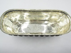 Pottery Barn Madeline Mercury Glass And Metal Centerpiece Vase Silver #3015A