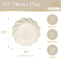 Sophistiplate Eco-Friendly Compostable – Of Bamboo Wood Fiber And
