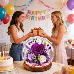 Purple Rose Gifts for Mom Birthday Women | Forever D1-