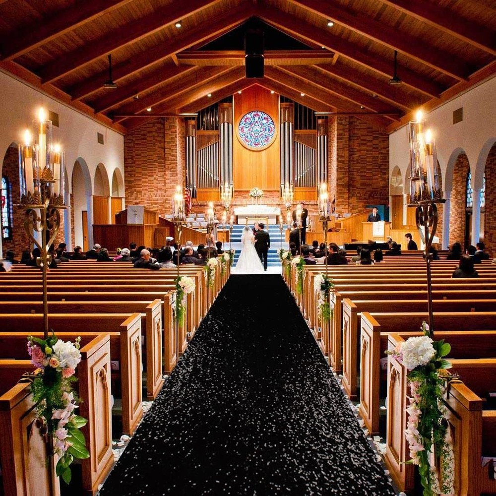 Sequin Glitter Wedding Aisle Runner Ceremony Carpet