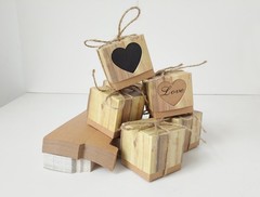 50X Wedding Favor Boxes Kraft Paper Candy Box Wedding Decoration