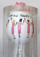 Bride Bridesmaid Goblet Mud Pie i do! Toasting Love Engagement Wedding Marriage