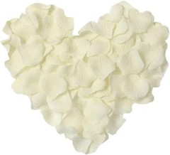 Versatile 1000 Pcs Ivory Silk Rose Petals for Weddings, Showers & Celebrations