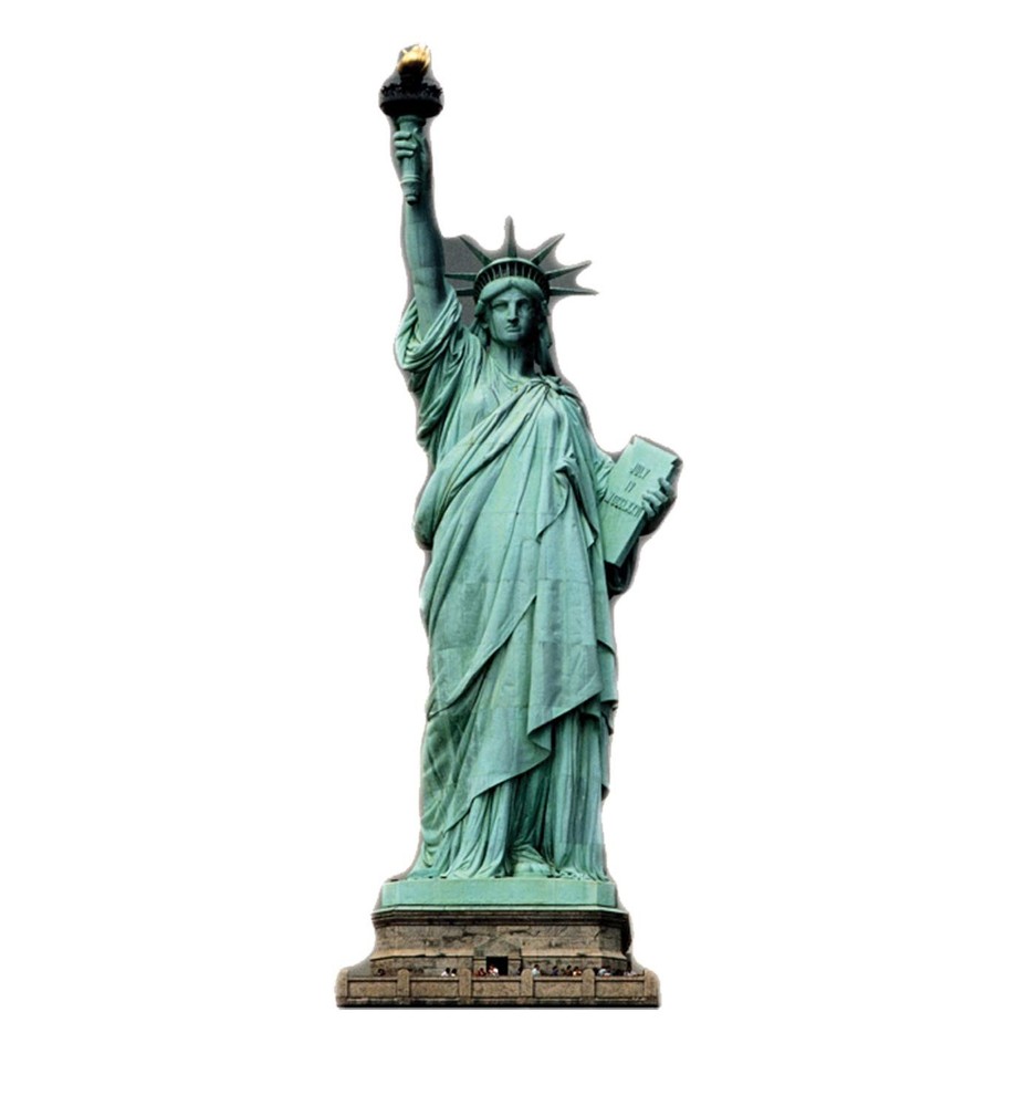 Cardboard People Statue of Liberty Life Size One Size,