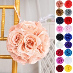 7-Inch wide Roses Kissing Flower POMANDER BALLS Party Wedding Event Centerpieces