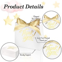 Thank You Small Gift Bags Wedding Party Favors Eco-Friendly Boxes Bulk Ribbons