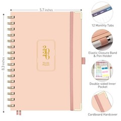 2026 Planner, Weekly and Monthly, Medium Size (5.7″ x 8.3″), Jan – Dec 2026,