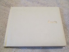 UN-USED Hallmark Wedding / Party / Visitors White Guest Book Faux Leather