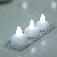 12 White LED TEA LIGHTS Waterproof Submersible Wedding Tabletop CENTERPIECES