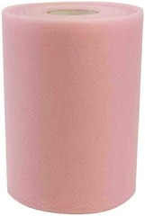 Rose Petal Pink Tulle Ribbon Decor – 6″ x 100 Yards, Valentine’s Day, Easter