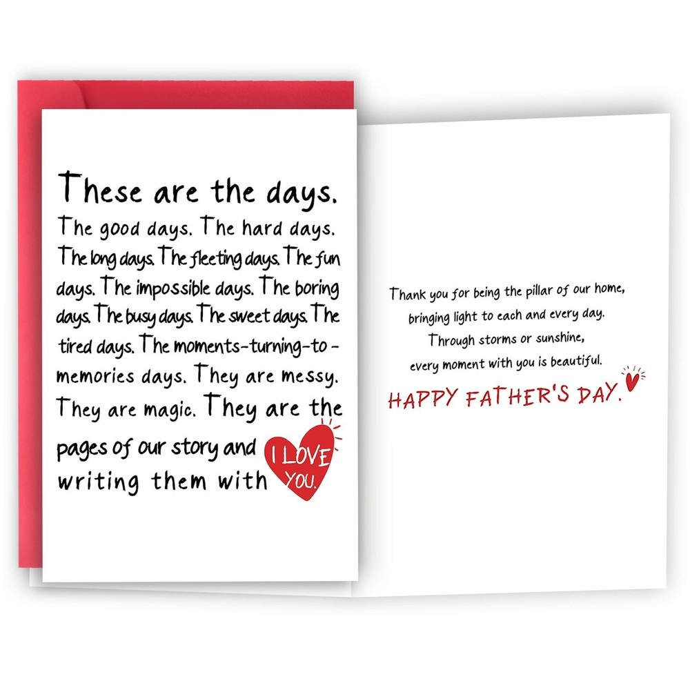 Fathers Day Card Gifts from Wife, Happy Father’s Day Card Gifts for Husband, …