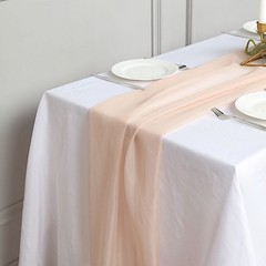 10 Nude Premium Chiffon Wide CHAIR SASHES Wedding Party Reception Decorations