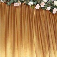8×10 ft GOLD Satin CURTAIN Wedding Photography Backdrop Panel Party Decorations
