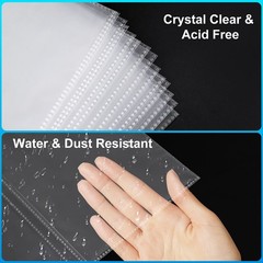 30 Pack 5×7 Photo Album Refill Pages for 3 Ring Binder,Ultra-Clear Photo Slee…
