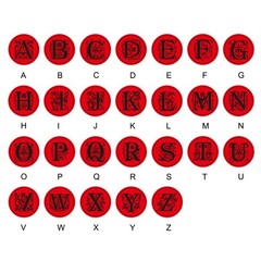 Alphabet A Wax Seals Stamp Initial Letter Sealing Wax Stamp Classic Retro