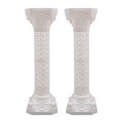 Wedding Roman Column Landscaping Pillar Heart-shaped Pattern Flowerpot Holder