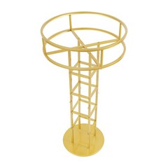 46.65in Gold Metal Large Open Flower Frame,wedding Floral Riser,top Flower Stand