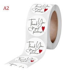 500pcs Thank You Stickers Seal Labels for Envelope Gift Package Scrapbooking
