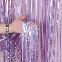 Curtain 1m*2m Door Hanging Decor For Wedding Birthday Party Easy To Install