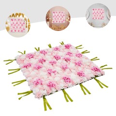 PINK 1*1m Artificial Flower Wall Panel Rose Dahlia Hydrangea Wedding Party Decor