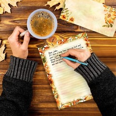 Stationary Writing Paper with Envelopes – Flora Stationery Set Clear