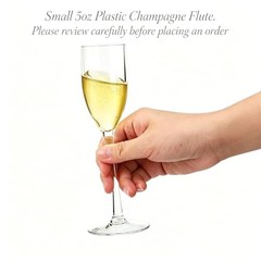 16 Pack Acrylic Champagne Flute, 5 Oz Clear Plastic Champagne Glasses