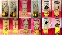10 Personalized Country Western Vellum Wedding Luminaries Centerpieces Decor #2