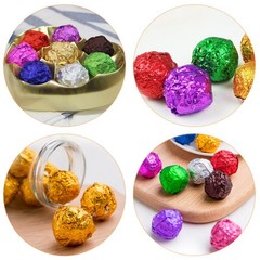 200Pcs Reusable Aluminium Foil Wrapping Paper for Candy and Chocolate Gifts