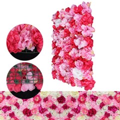 12x Artificial Flower Wall Rose Wall Diy For Wedding Background Wall Decor
