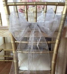 Lot Of 15 Rhinestone Clip Diamond Bouquet Napkin Sash Chair Wedding Party Decor