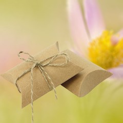 100Pcs Durable Khaki Pillow Gift Boxes Kraft Paper Wedding Candy Holders