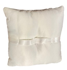 Ring Bearer Pillow By Celebrate-It ~7×7 Inches White Lace Wedding MAR26