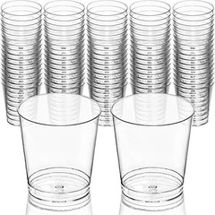 80 Count Shot Glasses – 1 Oz – 80 Hard Clear Plastic Shot Cups – Pack of 1