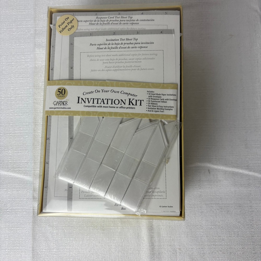 Create Your Own Computer Invitations Kit Gartner Studios 50 Count