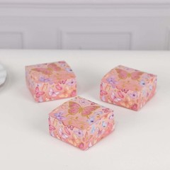 25 Pink Butterfly Themed Party Favor Boxes «Thank You» Print Events Decorations